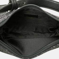 Pre Owned Gucci Black Small GG Denim Horsebit Slim Hobo