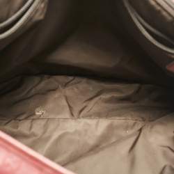 Pre Owned Gucci Red GG Imprime Canvas Diaper Messenger Bag