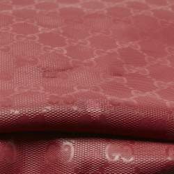 Pre Owned Gucci Red GG Imprime Canvas Diaper Messenger Bag