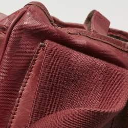 Pre Owned Gucci Red GG Imprime Canvas Diaper Messenger Bag