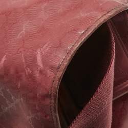 Pre Owned Gucci Red GG Imprime Canvas Diaper Messenger Bag