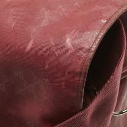 Pre Owned Gucci Red GG Imprime Canvas Diaper Messenger Bag
