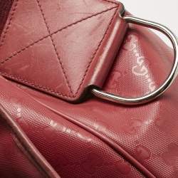 Pre Owned Gucci Red GG Imprime Canvas Diaper Messenger Bag