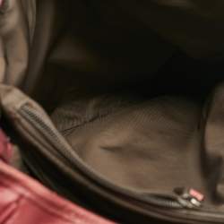 Pre Owned Gucci Red GG Imprime Canvas Diaper Messenger Bag