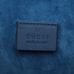 Pre Owned Gucci Beige GG Supreme Canvas and Suede Medium Crystals Embellished Dionysus Shoulder Bag