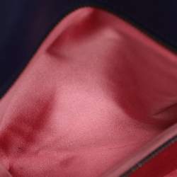 Pre Owned حقيبة كتف غوتشي مارمونت جي جي مطرزة مودرن زهور قطيفة ماتيلاس أزرق 