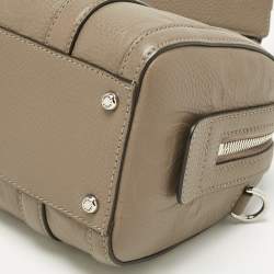 Pre Owned Gucci Beige Jumbo GG Leather Mini Duffel Bag