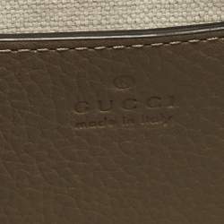 Pre Owned Gucci Beige Jumbo GG Leather Mini Duffel Bag