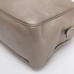 Pre Owned Gucci Metallic Beige Leather Large Soho Chain Bag