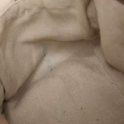 Pre Owned Gucci Metallic Beige Leather Large Soho Chain Bag