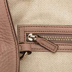 Pre Owned Gucci Pink Small Leather Soho Satchel