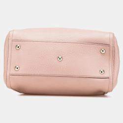 Pre Owned Gucci Pink Small Leather Soho Satchel