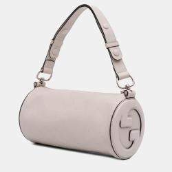 Pre Owned Gucci White Small Leather Blondie Shoulder Bag