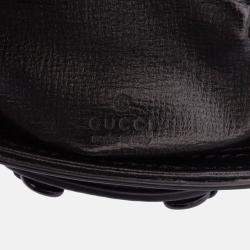 Pre Owned Gucci Mini Leather Horsebit 1955 Web Satchel