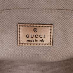 Pre Owned Gucci Gold Small Metallic Calfskin Blondie Crossbody Bag