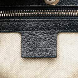 مملوكة مسبقًا حقيبة غوتشي توت جي جي قماش زرقاء صغيرة بتداخل جي