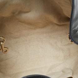 Pre Owned Gucci Dark Grey Patent Leather Medium Soho Tote