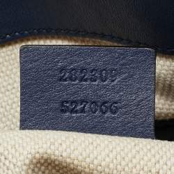 Pre Owned Gucci Dark Grey Patent Leather Medium Soho Tote