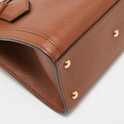 Pre Owned Gucci Brown Leather Mini Diana Tote