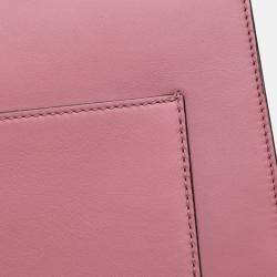 Pre Owned Gucci Pink Medium Leather Padlock Shoulder Bag