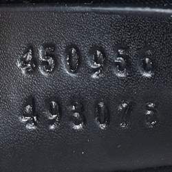 Pre Owned Gucci Beige/Black GG Supreme Canvas and Leather Web Belt Bag