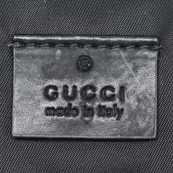 Pre Owned Gucci Beige/Black GG Supreme Canvas and Leather Web Belt Bag