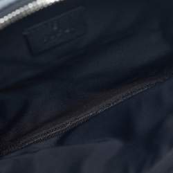 Pre Owned Gucci Beige/Black GG Supreme Canvas and Leather Web Belt Bag