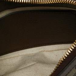 Pre Owned Gucci Brown/Beige GG Supreme Canvas Mini Ophidia Pouch Bag