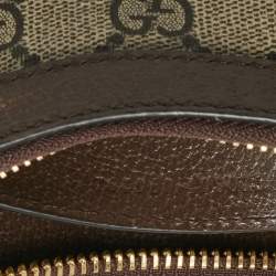 Pre Owned Gucci Brown/Beige GG Supreme Canvas Mini Ophidia Pouch Bag