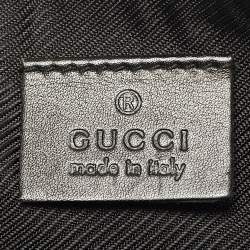 Pre Owned Gucci Beige/Black GG Canvas Boat Pochette Bag
