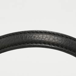 Pre Owned Gucci Black Leather Large Bamboo Daily Top Handle Bag