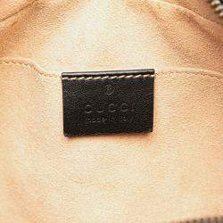 Pre Owned Gucci Black Small GG Marmont Matelasse Leather Crossbody