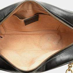 Pre Owned Gucci Black Small GG Marmont Matelasse Leather Crossbody