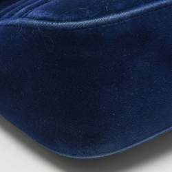 Pre Owned حقيبة كتف غوتشي مارمونت جي جي صغيرة مخملية ماتلاسي بنفسجية