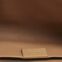 Pre Owned Gucci Silver Leather Animalier Broadway Clutch