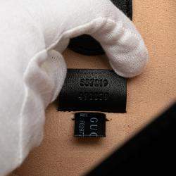 Pre Owned Gucci Red Large Web Tweed Rajah Tote