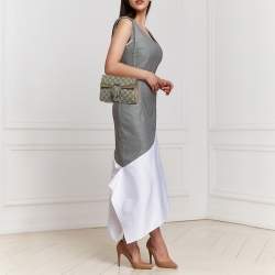 Pre Owned Gucci Beige GG Supreme Canvas and Suede Mini Dionysus Shoulder Bag