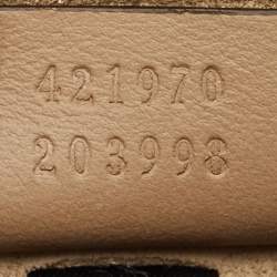 Pre Owned Gucci Beige GG Supreme Canvas and Suede Mini Dionysus Shoulder Bag