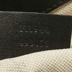 Pre Owned Gucci Black/Beige Diamante Canvas and Leather Medium Sukey Tote