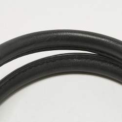 Pre Owned Gucci Black/Beige Diamante Canvas and Leather Medium Sukey Tote