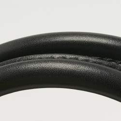 Pre Owned Gucci Black/Beige Diamante Canvas and Leather Medium Sukey Tote