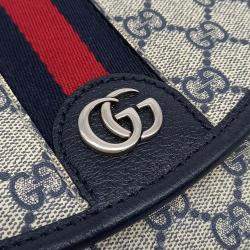 Pre Owned Gucci Multicolor Coated Canvas Ophidia Mini GG Shoulder Bag
