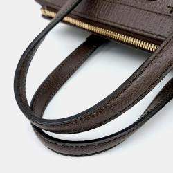 Pre Owned Gucci Brown Canvas Ophidia GG Shoulder Bag Small