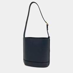 Pre Owned Gucci Black Leather 73 Small Bucket Bag