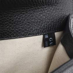 Pre Owned Gucci Black Leather Small Dionysus Shoulder Bag