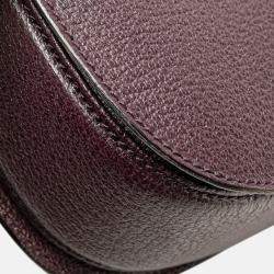 Pre Owned Gucci Purple Calfskin Bamboo Night
