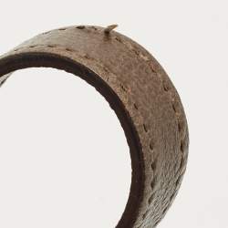 Pre Owned Gucci Brown/Beige GG Supreme Canvas and Leather Mini Ophidia Round Bag