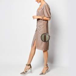 Pre Owned Gucci Brown/Beige GG Supreme Canvas and Leather Mini Ophidia Round Bag