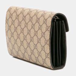 Pre Owned Gucci Beige GG Supreme Dionysus Chain Wallet