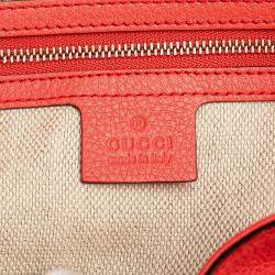 Pre Owned Gucci Pink Medium Leather Soho Chain Tote